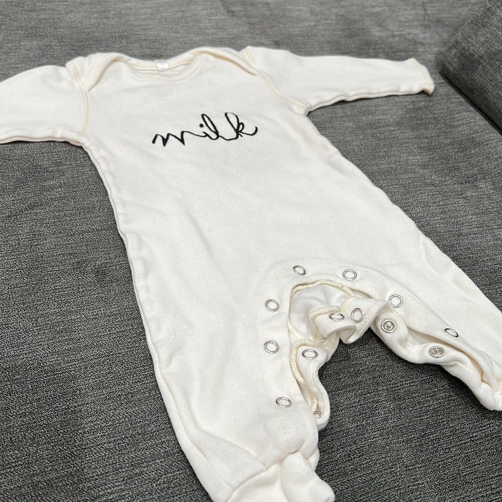 Organic Zoo’s classic MILK romper